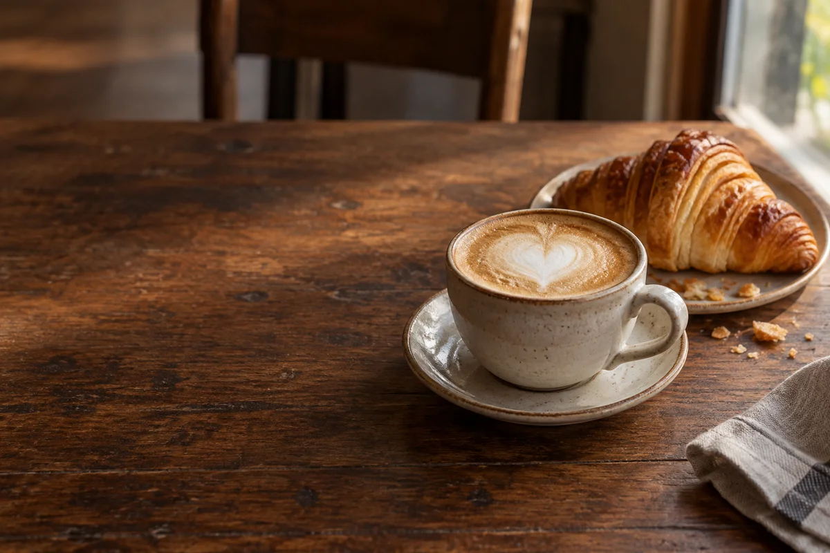 Cafe illustrative business scene